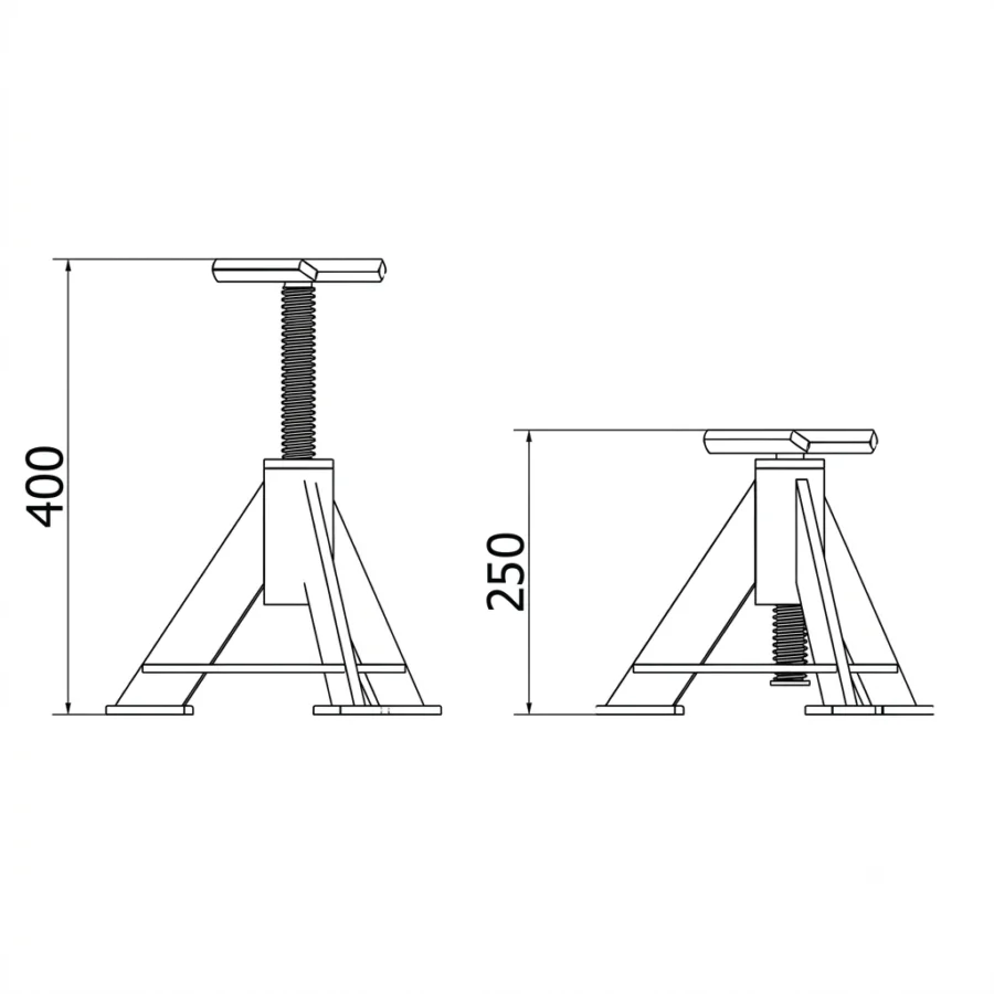 Caballtetes HR 10TM medidas